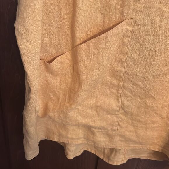 Elizabeth Suzann Harper Tunic in Midweight Linen | Golden Hour - S/M - Picture 6 of 7